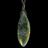 A large hand crafted New Zealand Chatoyant Tangiwai Drop pendant by Malcolm Cox. 