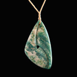 Carved Aotea Jade Mobius Ribbon Necklace
