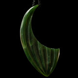 Jade Kawakawa Leaf - Rei Niho Form, handcrafted pendant