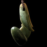Stylised Jade Seed Pod Koauau - Flute,  handcrafted pendant, instrument