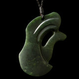 Freeform/Contemporary Jade Matau, handcrafted pendant