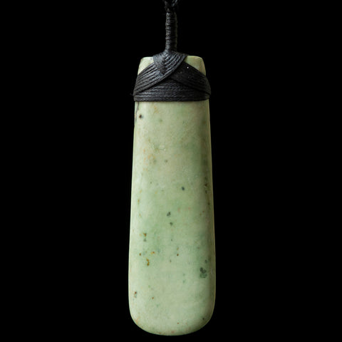 Large Bound Jade Toki, handcrafted pendant