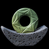 Pounamu Disk Sculpture by Madelyne Gourdin