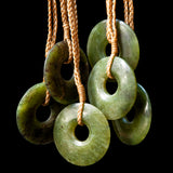 Kopae, Pi Disc  handcrafted jade pendant by Alex Sands