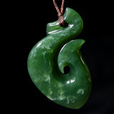 Handcrafted Jade Matau pendant by Luke Gardiner