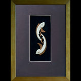 Framed Carved Bone Fish by Kerry Thompson