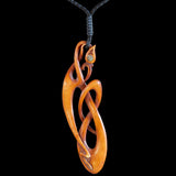 Wearable Maori Style Manaia Twisting Vine Sculpture by Yuri Terenyi